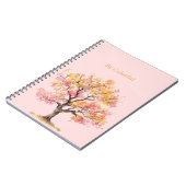 Carnet Arbre jaune rose (Côté gauche)
