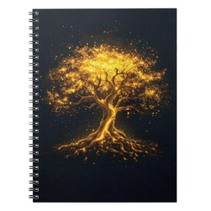 Carnet Arbre lumineux de la vie - Mystique et Enchantant