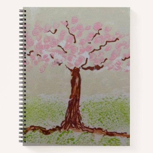 Carnet Arbre rose (Devant)