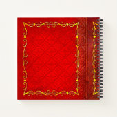 Carnet Arbre rouge et or Faux Cuir Tome ancien (Dos)