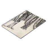 Carnet Arbre Vintage à percussion noire (Côté gauche)