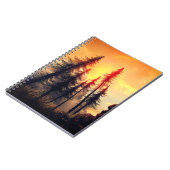 Carnet Arbres au coucher du soleil (Côté gauche)