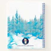 Carnet Arbres bleus neigeux (Dos)