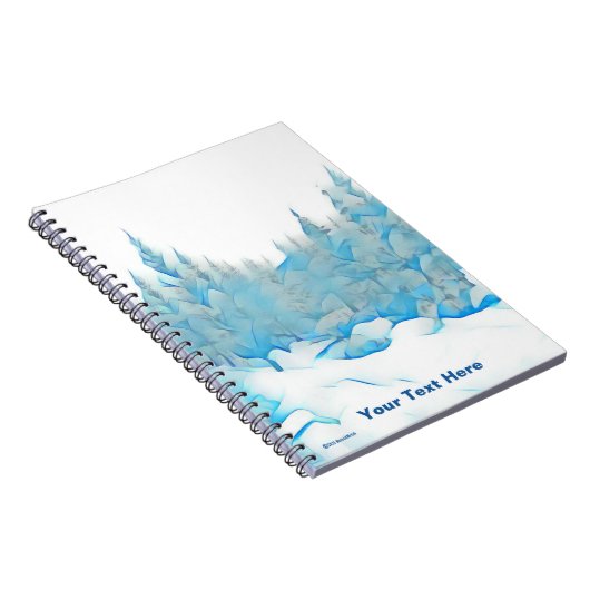 Carnet Arbres bleus neigeux (Côté Droit)