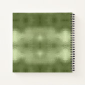 Carnet Arbres de Noël et flocons de neige Green ID863 (Dos)