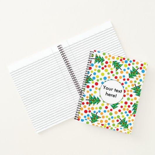 Carnet Arbres de Noël motif (Intérieur)