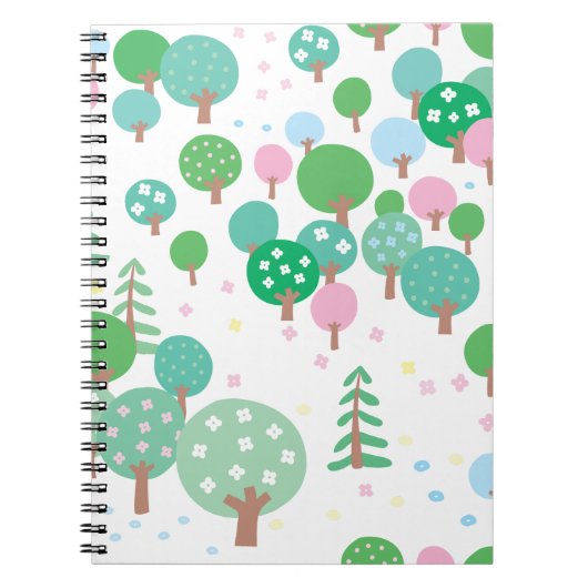 Carnet Arbres de printemps lunaires (Devant)