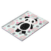 Carnet Arbres, fleurs et ours de panda (Côté gauche)