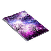 Carnet Arbres noirs Fuchsia Violet Espace (Côté Droit)