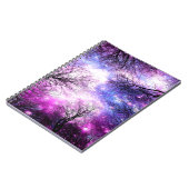 Carnet Arbres noirs Fuchsia Violet Espace (Côté gauche)