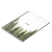 Carnet Arbres Pins Rustiques Campagne Simple (Côté gauche)