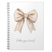 Carnet Arc blanc pêche (Devant)