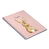 Carnet Arc de lapin rose queue blanche (Côté Droit)