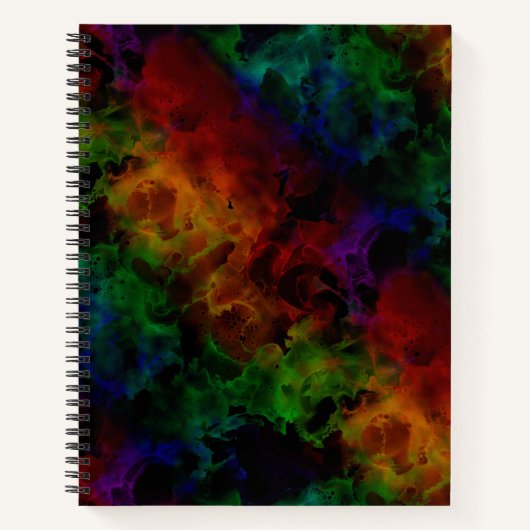 Carnet Arc-en-ciel Abstrait moderne (Devant)