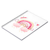 Carnet Arc-en-ciel aquarelle personnalisé   (Côté gauche)