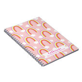 Carnet Arc-en-ciel avec nuage rose (Côté Droit)