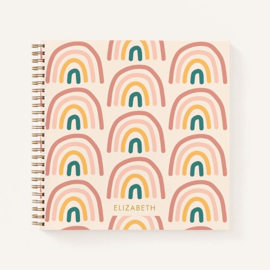 Carnet Arc en ciel cadeau coloré (Devant)