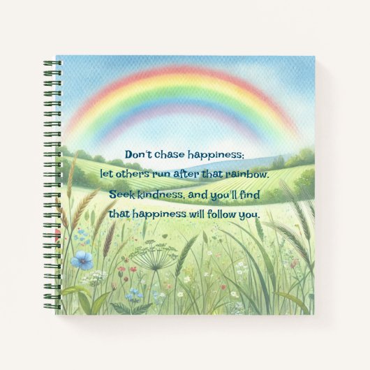 Carnet Arc-en-ciel / Champ et devis (Devant)