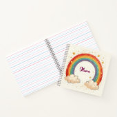 Carnet Arc-en-ciel charmant pour filles aux étoiles brill (Intérieur)
