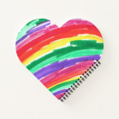 Carnet Arc-en-ciel Coloré avec Nom (Dos)