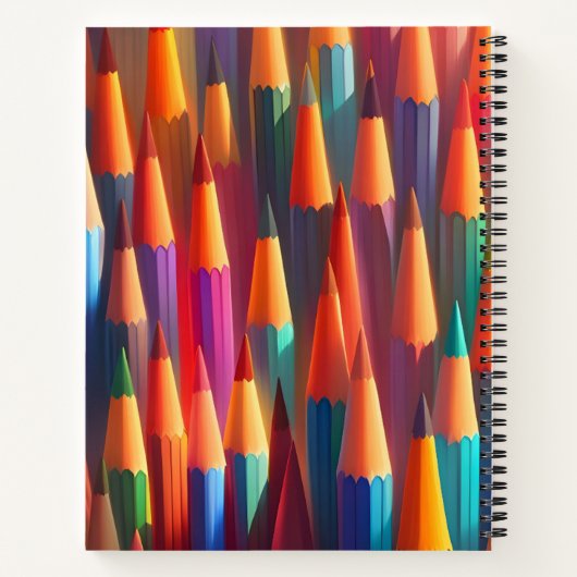 Carnet Arc-en-ciel coloré Palette d'aquarelle (Dos)