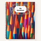 Carnet Arc-en-ciel coloré Palette d'aquarelle (Devant)