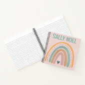 Carnet arc-en-ciel coloré personnalisé (Intérieur)