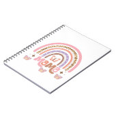 Carnet Arc en ciel de Mama Boho avec papillons (Côté gauche)
