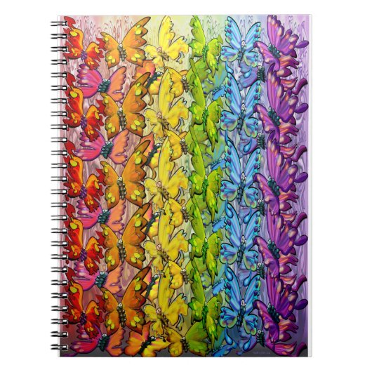 Carnet Arc en ciel des papillons (Devant)