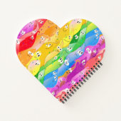 Carnet Arc-en-ciel Émotive les monstres mignons en couleu (Dos)