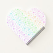 Carnet arc-en-ciel en forme de coeur (Dos)