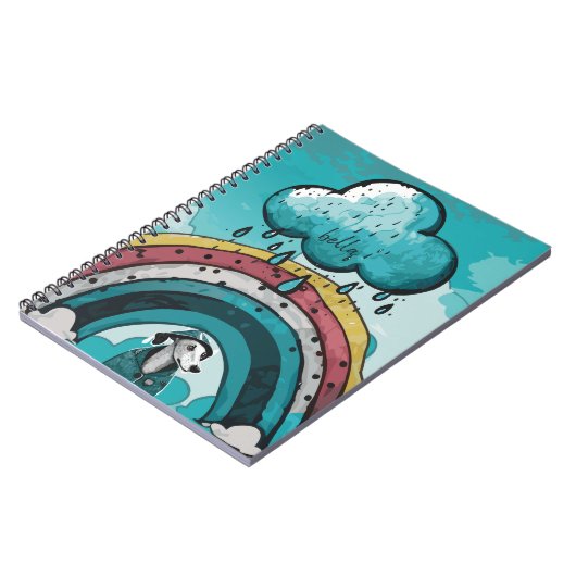 Carnet Arc-en-ciel et chien (Côté gauche)