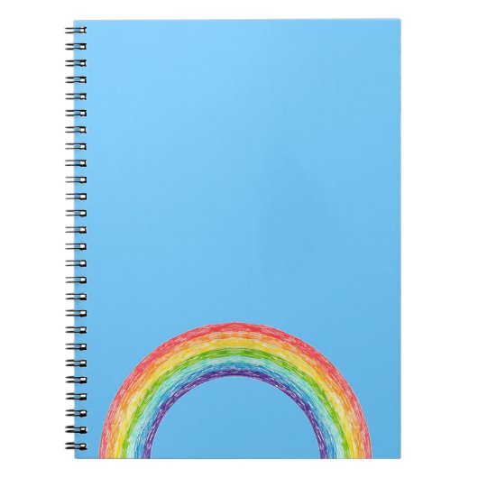 Carnet Arc en ciel et ciel bleu (Devant)