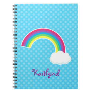 Carnet Arc-en-ciel et nuage faits sur commande
