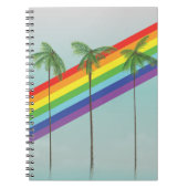 Carnet Arc-en-ciel et Palmiers (Devant)
