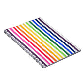 Carnet Arc-en-ciel et rayures blanches (Côté Droit)