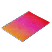 Carnet Arc-en-ciel Gradient Art Abstrait (Côté gauche)
