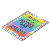 Carnet Arc-en-ciel Inspirant Totalement Incroyable (Côté gauche)