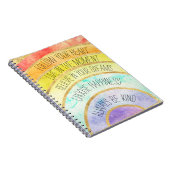 Carnet Arc-en-ciel inspiré de citations (Côté Droit)