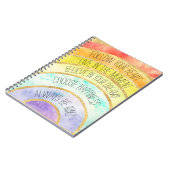 Carnet Arc-en-ciel inspiré de citations (Côté gauche)