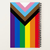 Carnet Arc-en-ciel Lgbtq drapeau de la diversité gay (Verso)