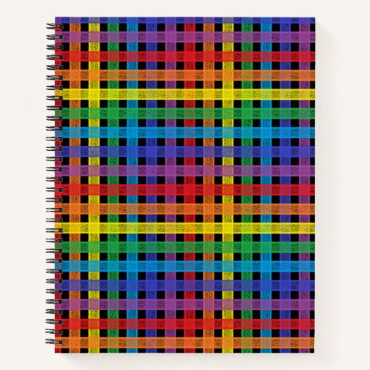 Carnet Arc-en-ciel noir (Devant)