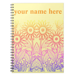Carnet Arc-en-ciel Ombre Papillon & Ladybugs