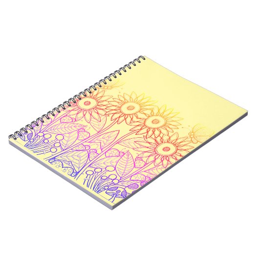 Carnet Arc-en-ciel Ombre Papillon & Ladybugs (Côté gauche)