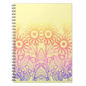 Carnet Arc-en-ciel Ombre Papillon & Ladybugs (Devant)