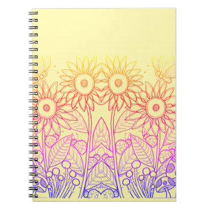 Carnet Arc-en-ciel Ombre Papillon & Ladybugs