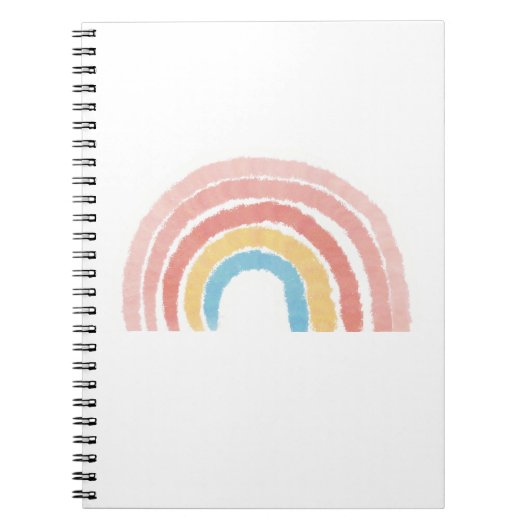 Carnet Arc-en-ciel pastel (Devant)