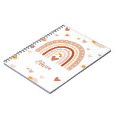 Carnet Arc-en-ciel Pastel personnalisé (Côté gauche)