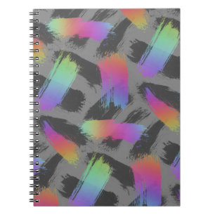 Carnet arc-en-ciel rétro radical :