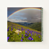 Carnet Arc En Ciel Sur Un pré Fleuri (Dos)